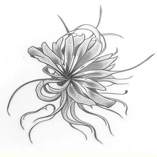 Red Spider Lily And Sad Girl Face