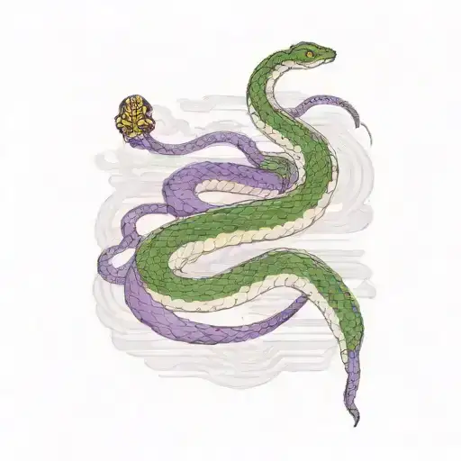 Purple Diamond Snake