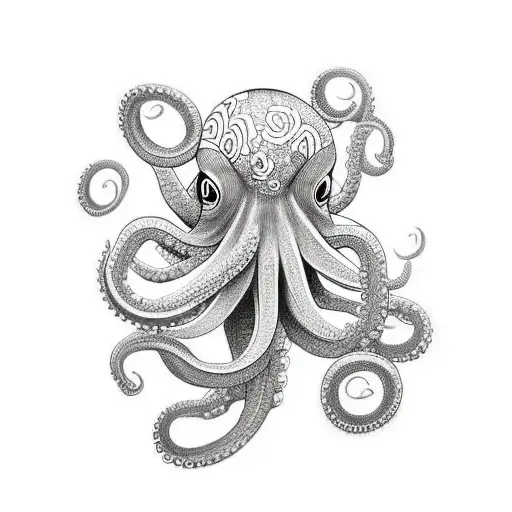 Red Octopus Stretching