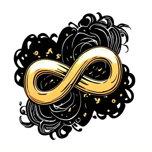 Golden Infinity Symbol Autism Awareness