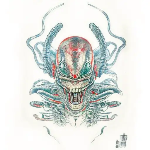 Alien Xenomorph Van Gogh