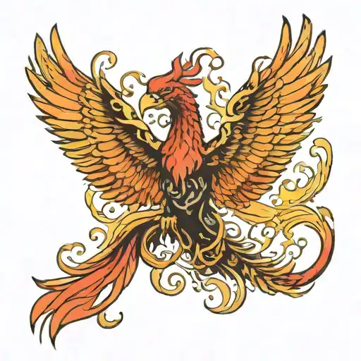 Phoenix Rising Phoenix Wings Flying Sleeve