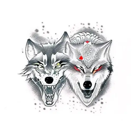 Amaterasu Omikami Human And Wolf Full Sleeve