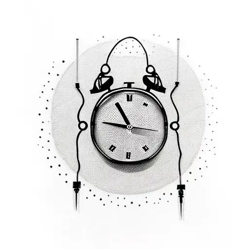 Clock With Headphones