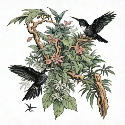 Belize Rain Forest Scene