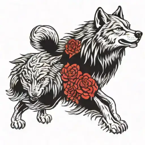 5 Wolf Pack Logo