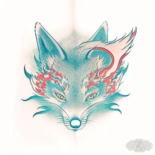 Kitsune Fox Japanese Nine-tails