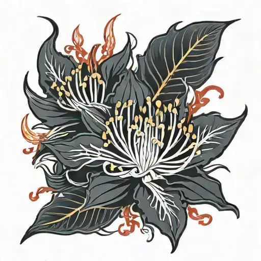 Red Spider Lily Flower