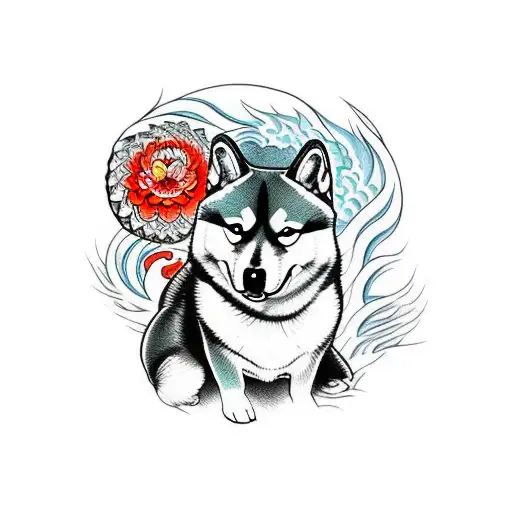 Shiba Inu Breathing Fire