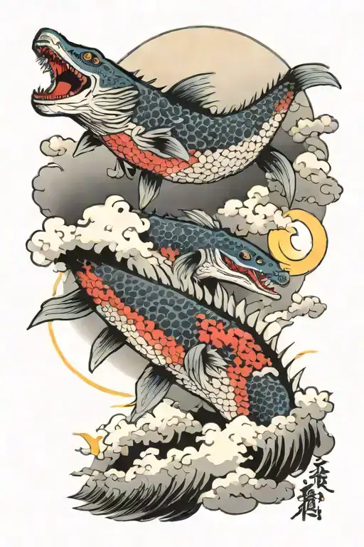 Bakekujira Flying By Moon