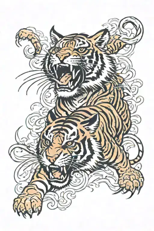 Tiger Fighting