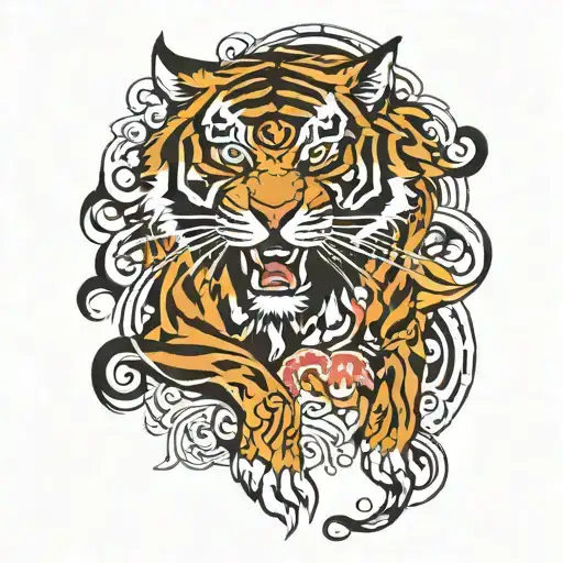 Tiger Tribal Patterns