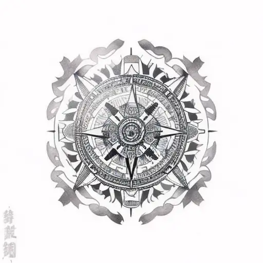 Lion Samurai Compass