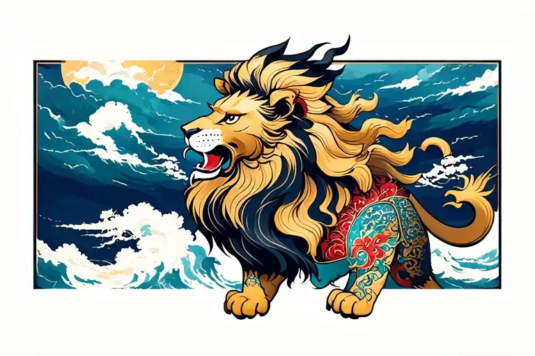 Lion And King Of The World