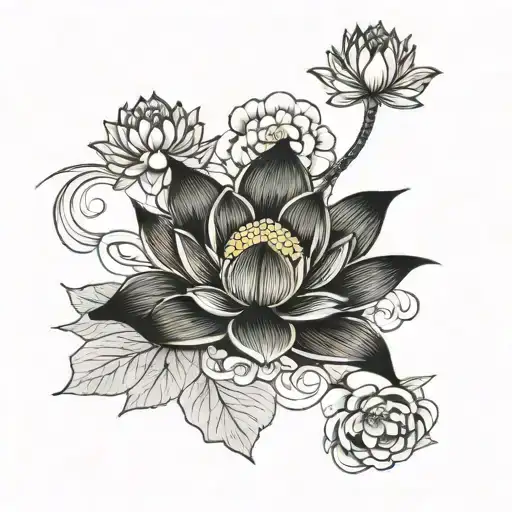 Black Lotus Flower