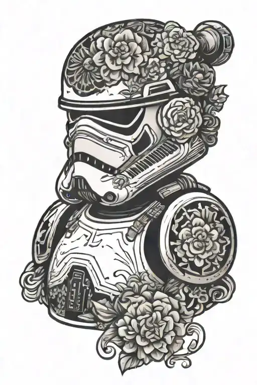 Stormtrooper From Star Wars Imperial Logo