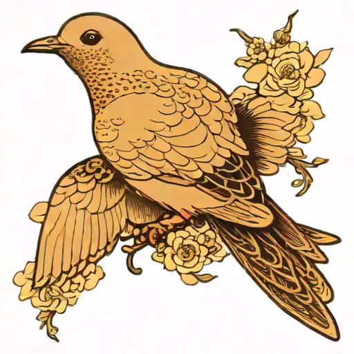 Mourning Dove Flying