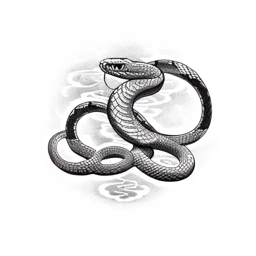 Snake With Cyberpunk Style