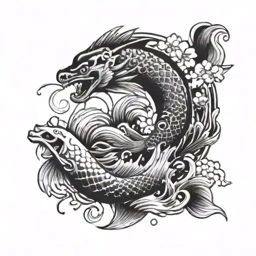 Sea Theme Black And White