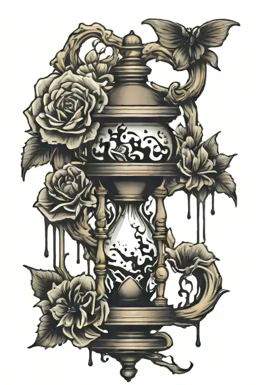 Emo Inspired Hourglass Dripping