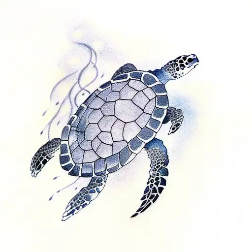 Turtle Eating A Jellyfish
