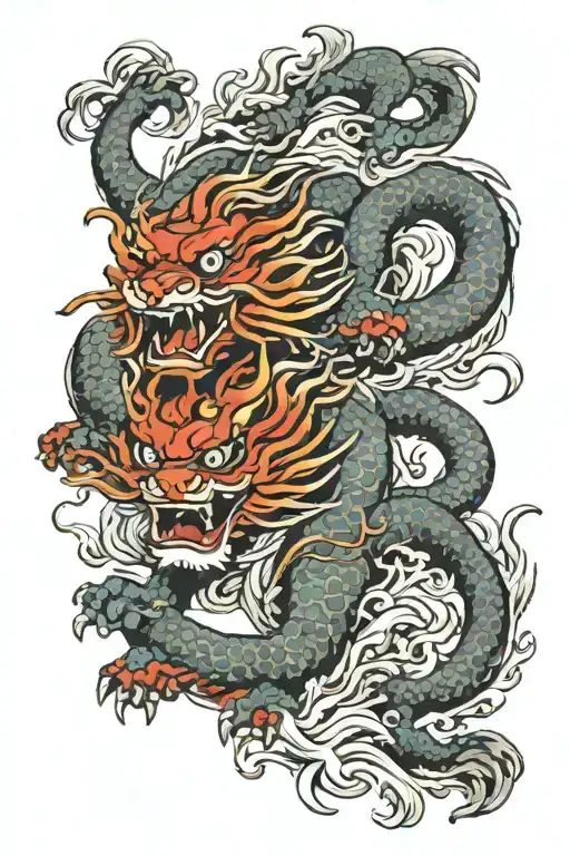 Chinese Dragon & Lion