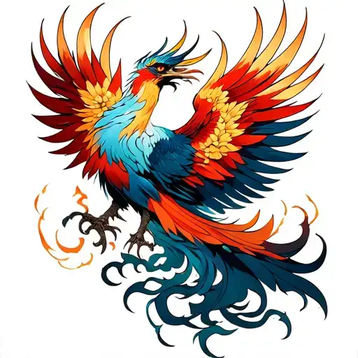 Phoenix Rising From The Ashes