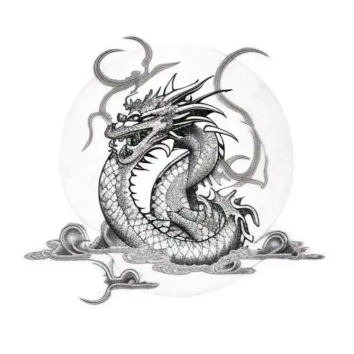 Dragon With Triton