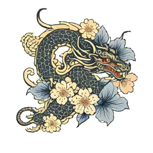 Dragon Cherry Blossom Petals