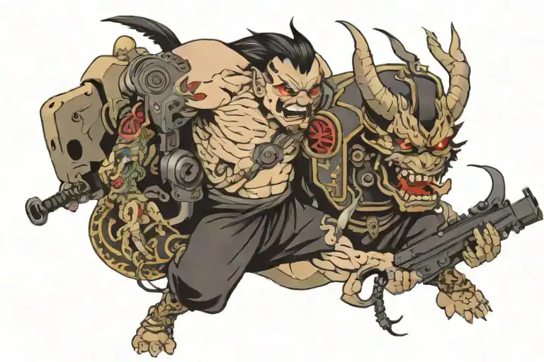 Demon With A Machine Gun