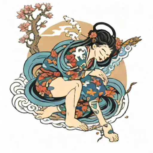 Nature Goddess Laying