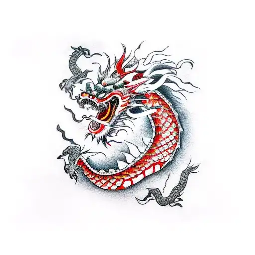 Chinese Dragon Fearless And Strong