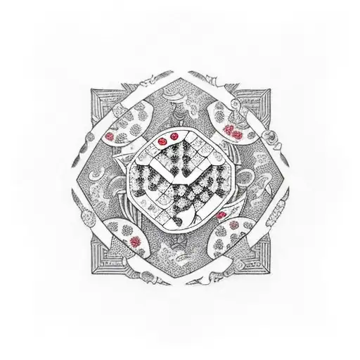 Dominoes Cascading In A Line