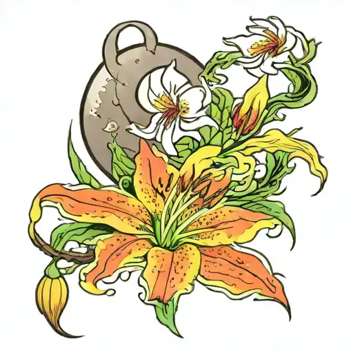 Moon And Spiderlilly