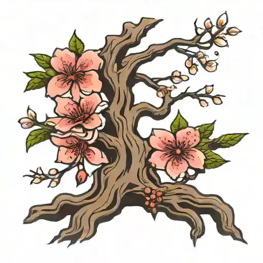 Cherry Blossom Tree Of Life