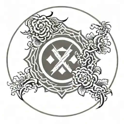 Circle With An X In The Center