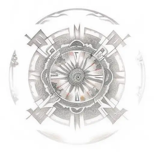 Magic Circle With Central Letter J