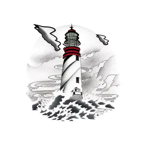 Cape Nelson Lighthouse Cliffs Calf Design