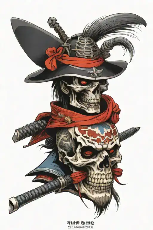 Samurai Skull Wearing