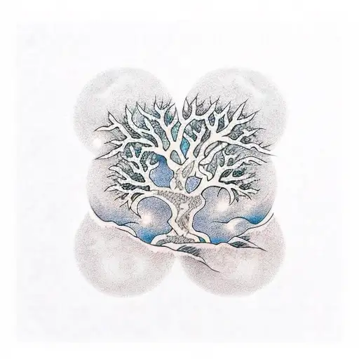 Tree Of Life Waterfall Moon