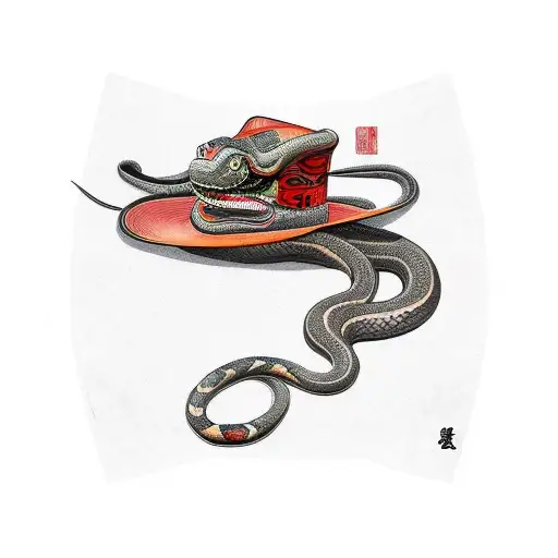 Snake Wearing A Hat