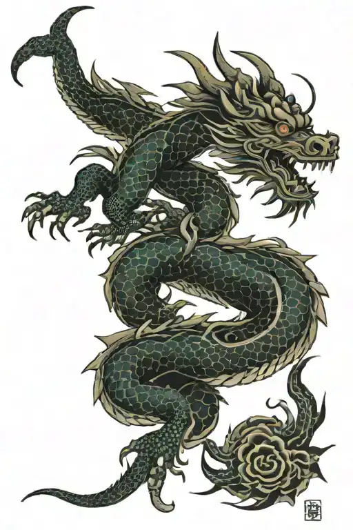 Oriental Chinese Dragon