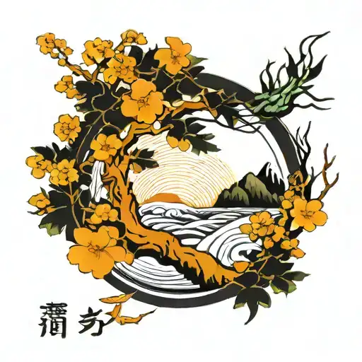 Enso With Tree Inside