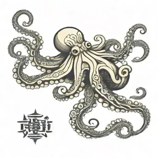 Octopus Holding Hour Glass