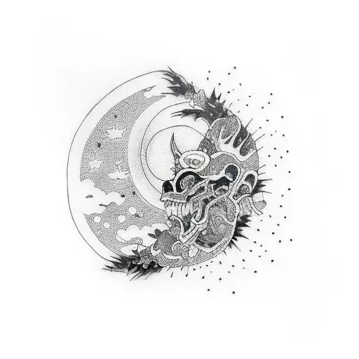 Anatomia And Stars With Moon