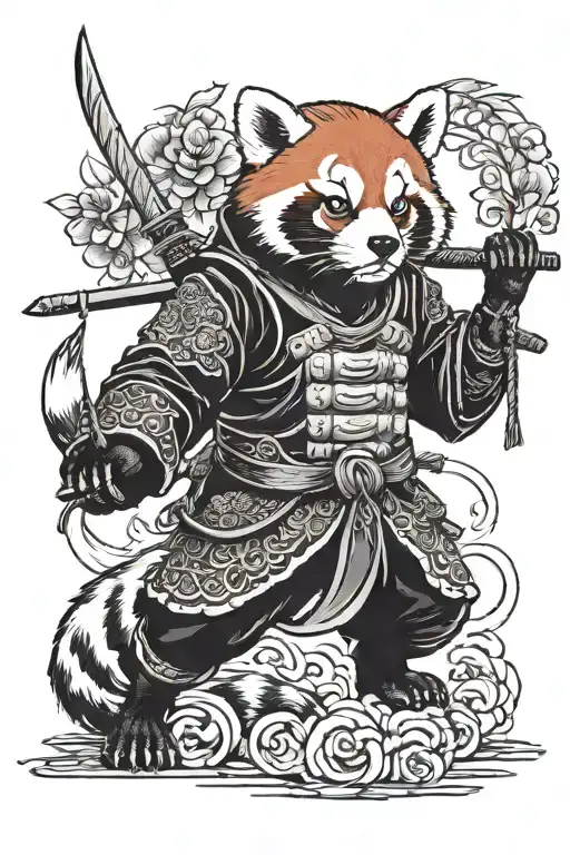 Red Panda Warrior