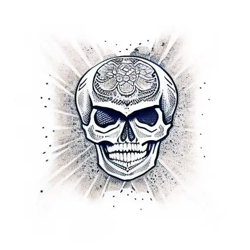 Skull With Sandwatch