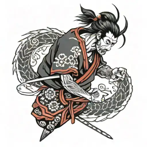 Samurai Covering Tribal Inspired