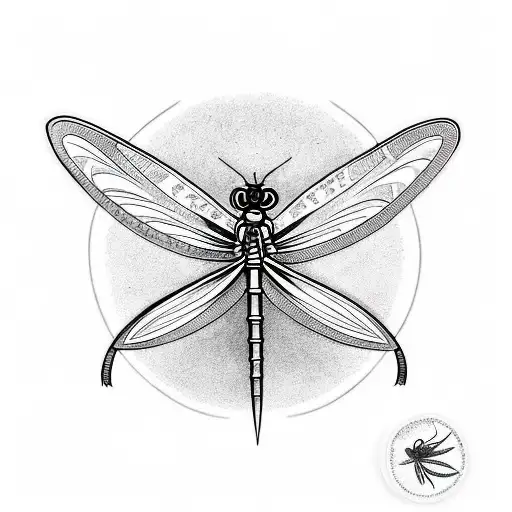 Lycoris With Dragonfly Around On A Knife