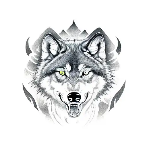 Monster Energy Drink With A Wolf